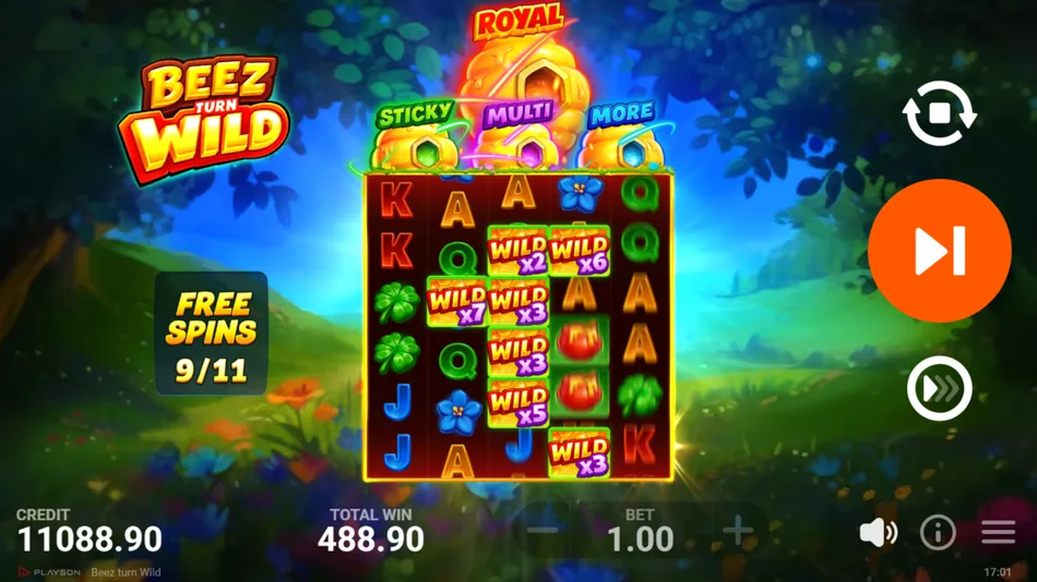 Royal Free Spins on the expanded 5x6 grid