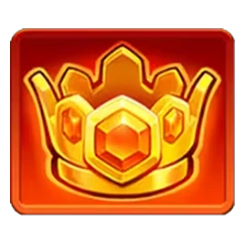 Crown symbol with a honeycomb-shaped gem