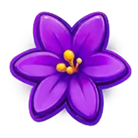 Purple flower symbol